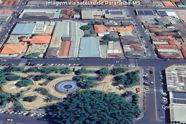Imagem satélite de Paranaíba-MS
