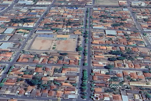 imagem via satélite de Paranaíba MS