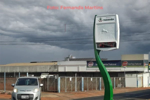 Semana será de chuva, trovoadas e temperaturas amenas em Paranaíba