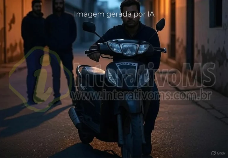 Trabalhador é rendido por dupla armada e tem moto roubada em frente de casa