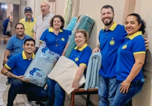 Lions Clube de Paranaíba doa mais de R$ 11 mil em tecidos hospitalares à Santa Casa