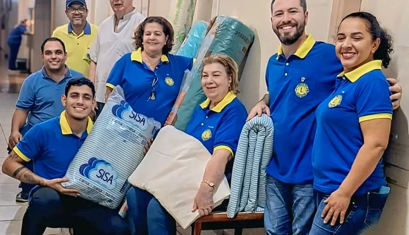 Lions Clube de Paranaíba doa mais de R$ 11 mil em tecidos hospitalares à Santa Casa