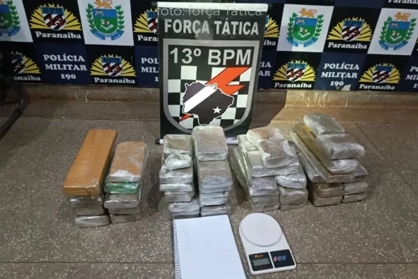 Força Tática apreende 34 kg de maconha