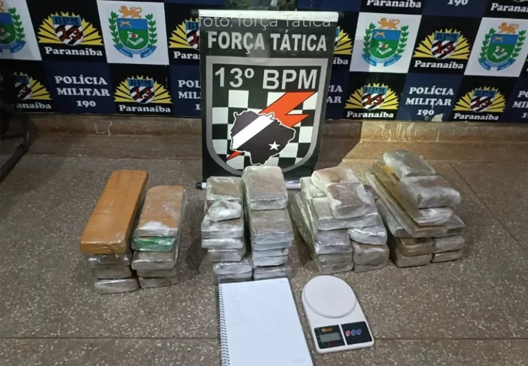 Força Tática apreende 34 kg de maconha