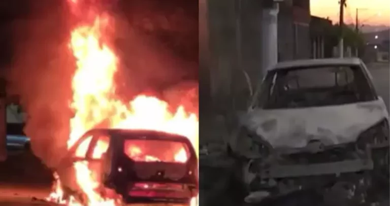 Mulher descobre traição e põe fogo no carro do marido