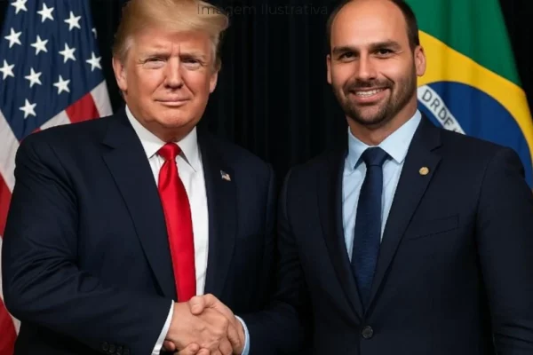 Eduardo Bolsonaro e aliado vão a Washington em busca de mais sanções