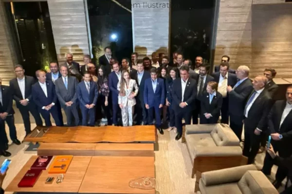 Tereza Cristina e Riedel se reúnem com presidente nacional do União Brasil