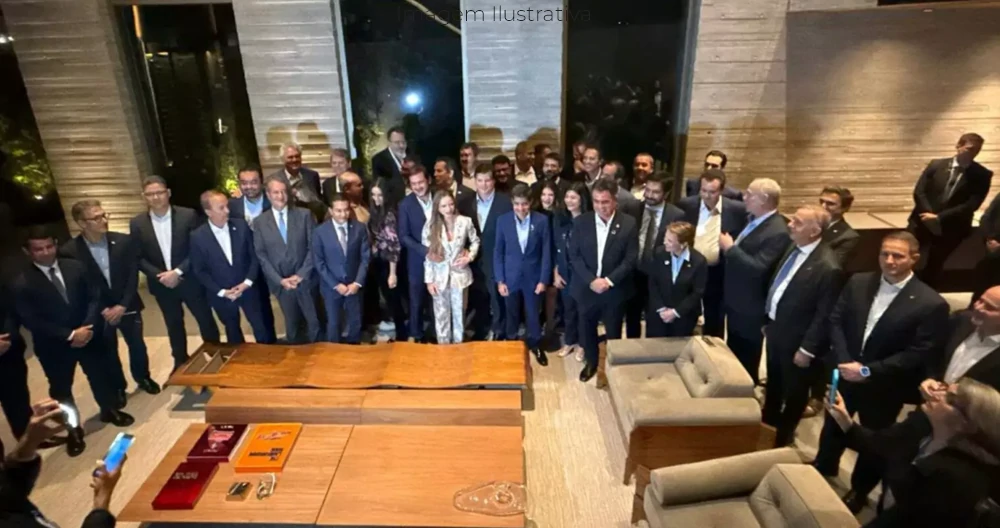 Tereza Cristina e Riedel se reúnem com presidente nacional do União Brasil