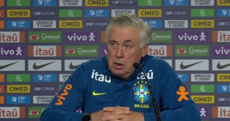 Ancelotti confirma Seleção com 04 atacantes contra o Chile