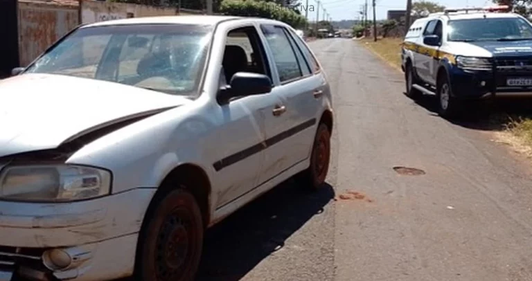 Motorista embriagado é preso pela PM após acidente com motociclista em Paranaíba