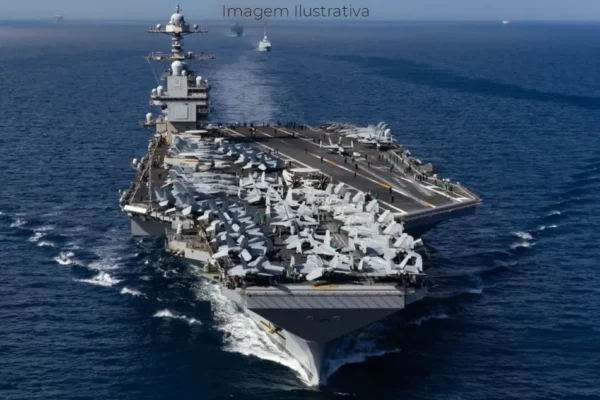 Estados Unidos enviam maior porta-aviões do mundo para o Caribe
