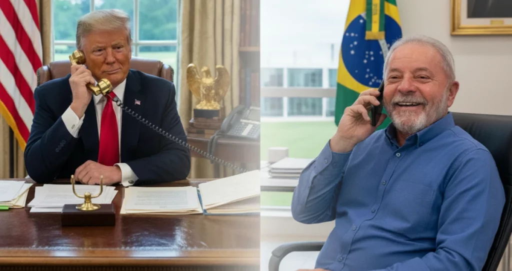 Lula e Trump conversam sobre tarifaço