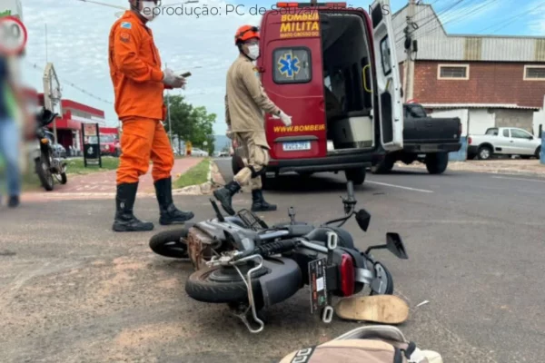 Acidente com bike elétrica e moto deixa adolescente ferida em MS