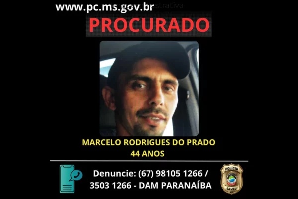 Polícia Civil divulga cartaz de procurado por estupro em Paranaíba