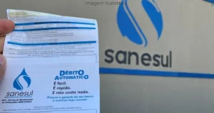 conta de água da sanesul de Ms