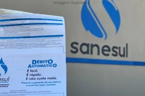 conta de água da sanesul de Ms