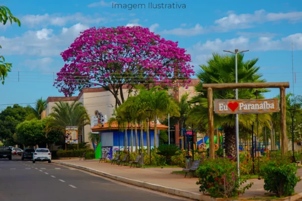 imagem da Praça Santo Antônio em Paranaíba MS