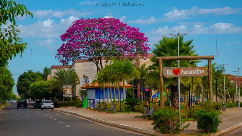 imagem da Praça Santo Antônio em Paranaíba MS