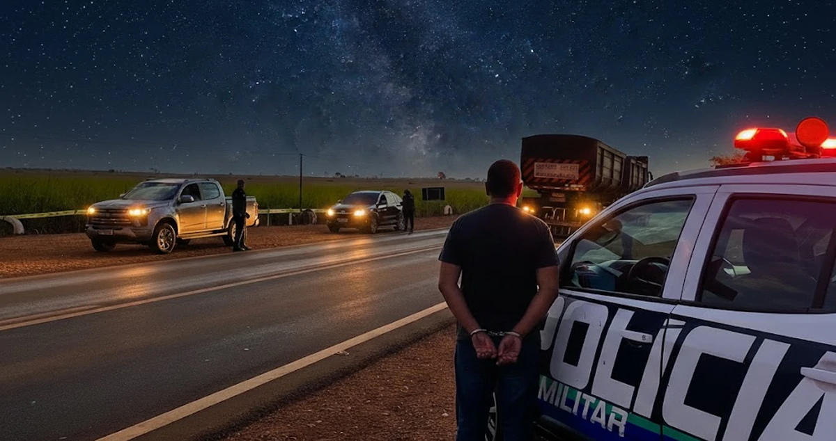 homem preso pela Polícia Militar de Paranaíba-MS