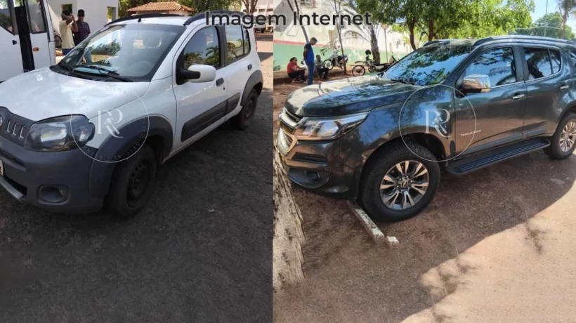 Fiat Uno e Chevrolet TraillBlazer