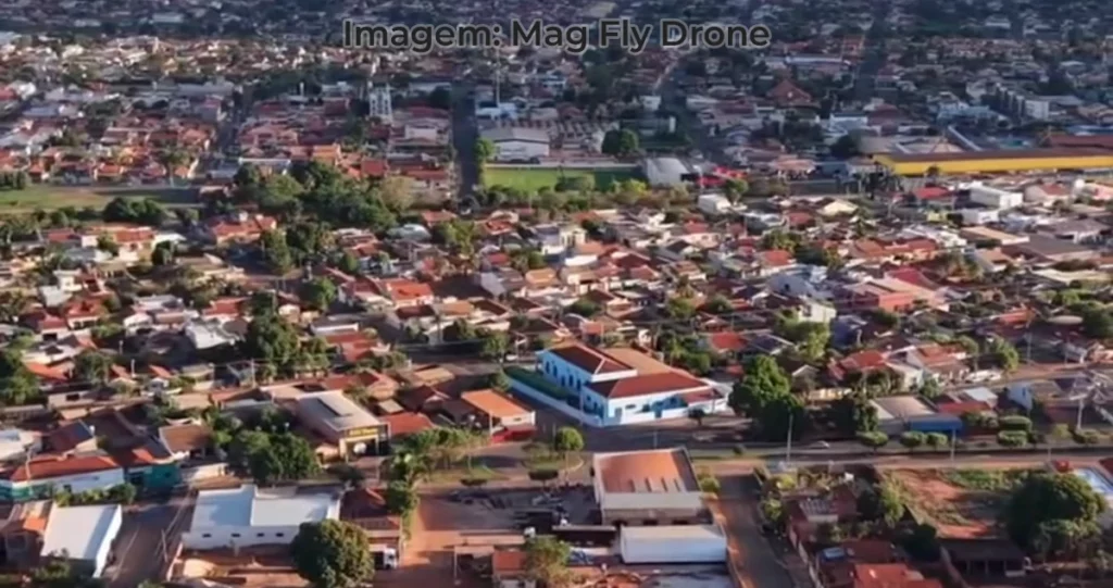 Imagem de drone de Paranaíba-MS