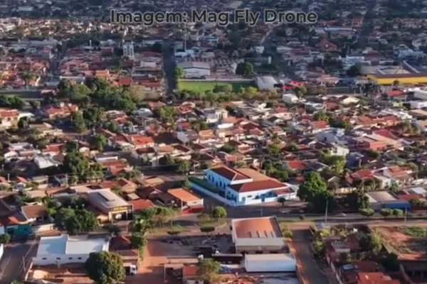 Imagem de drone de Paranaíba-MS