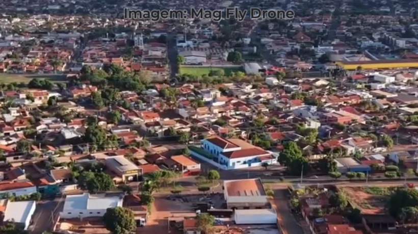 Imagem de drone de Paranaíba-MS