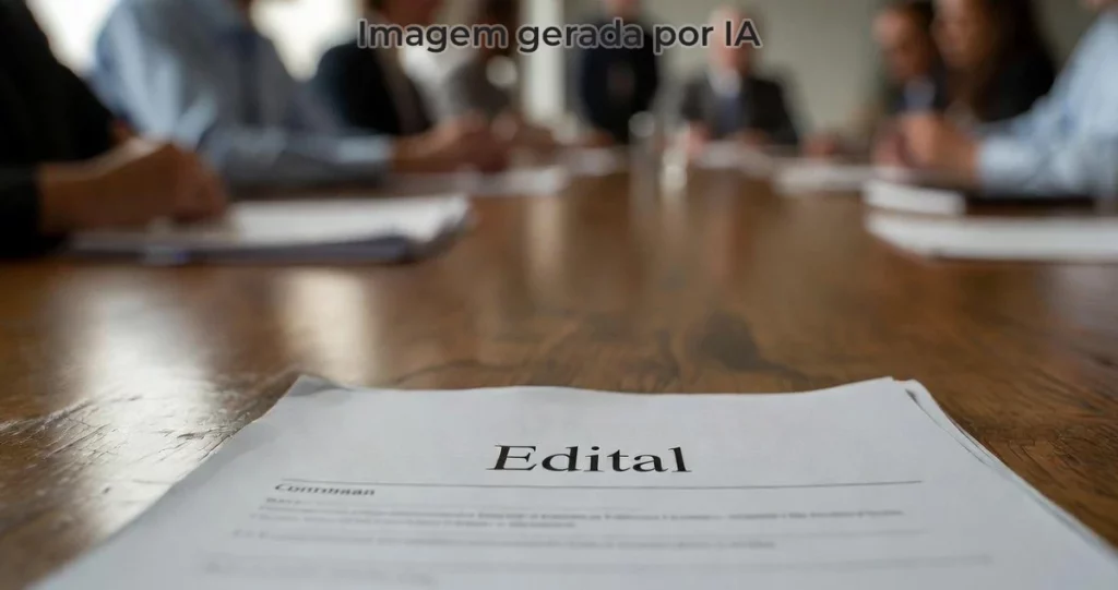 documento sobre uma mesa de reunições