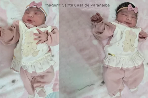 foto de Maria Hellena Barbosa Reis da Silva , primeiro bebê a nascer em Paranaíba-Ms em 2026