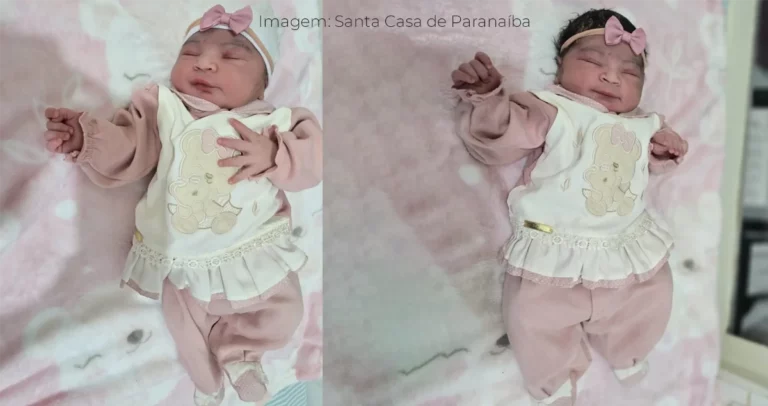 foto de Maria Hellena Barbosa Reis da Silva , primeiro bebê a nascer em Paranaíba-Ms em 2026