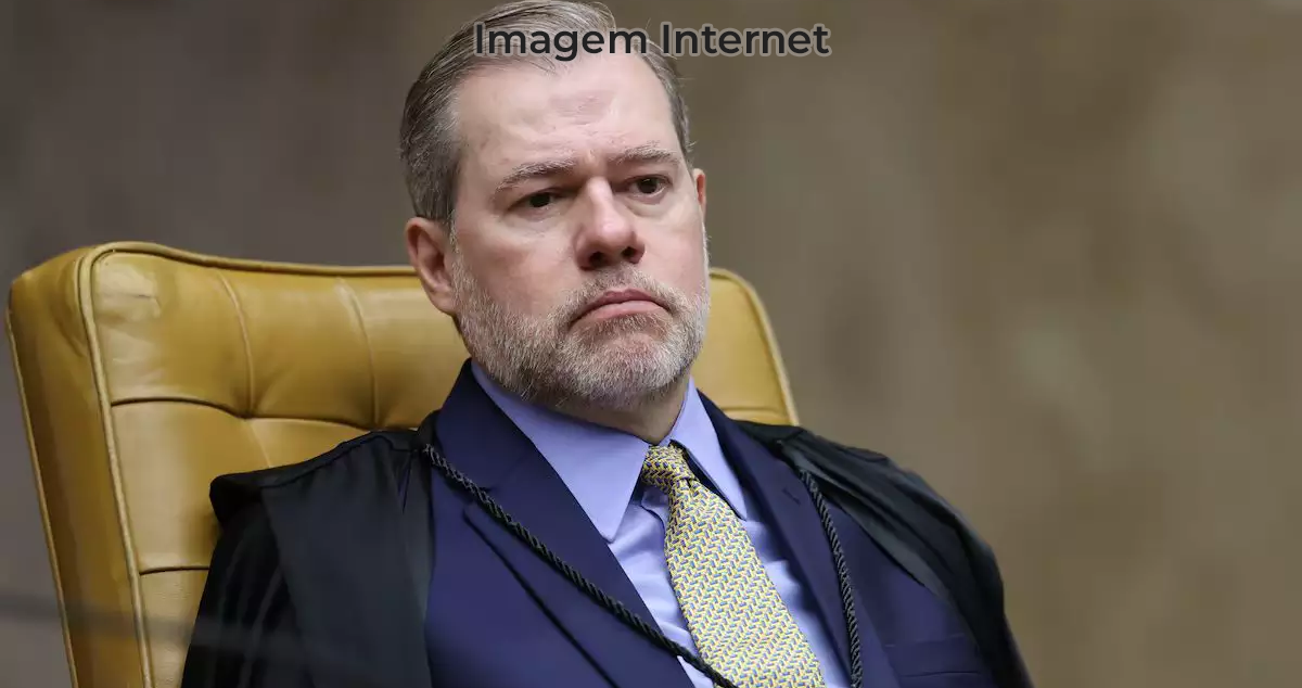 foto do ministro Dias Toffoli em sessão do STF