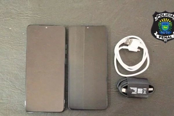 dois aparelhos apreendidos por policiais penais em Paranaíba-MS