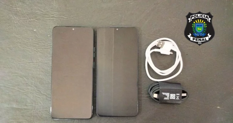 dois aparelhos apreendidos por policiais penais em Paranaíba-MS