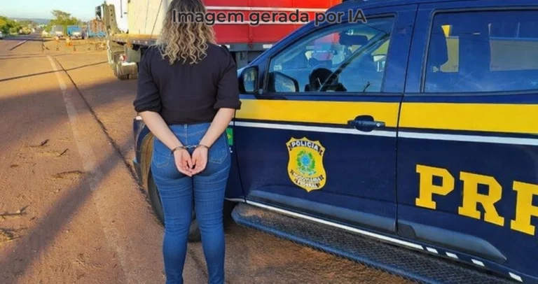 mulher deitada pela PRF