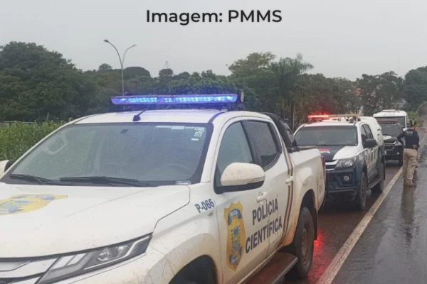 Viaturas policiais em Paranaíba-MS