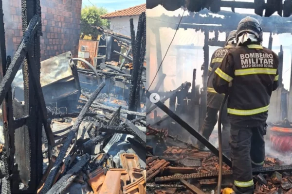 Incêndio de Casa em Casilândia