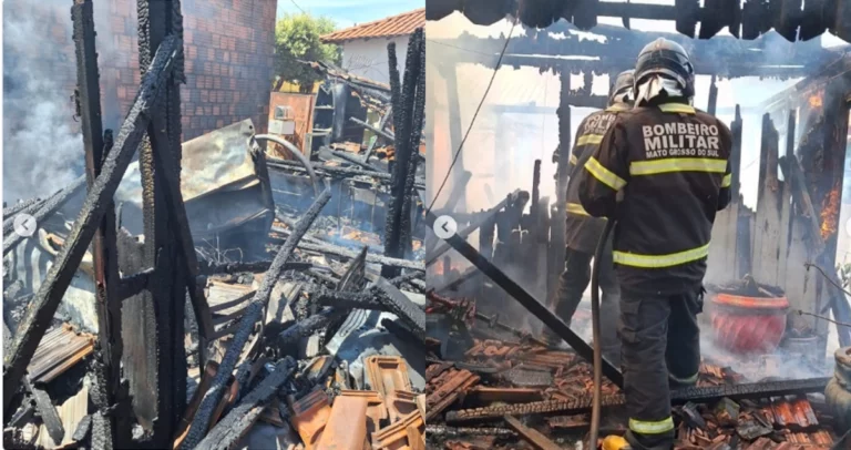 Incêndio de Casa em Casilândia
