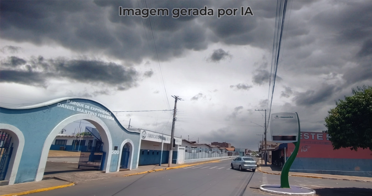 Inmet coloca Paranaíba em aviso de ventania e chuva forte