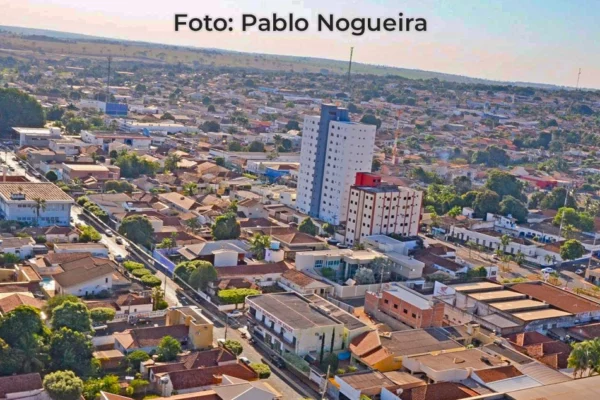 imagem aérea de Paranaíba-MS