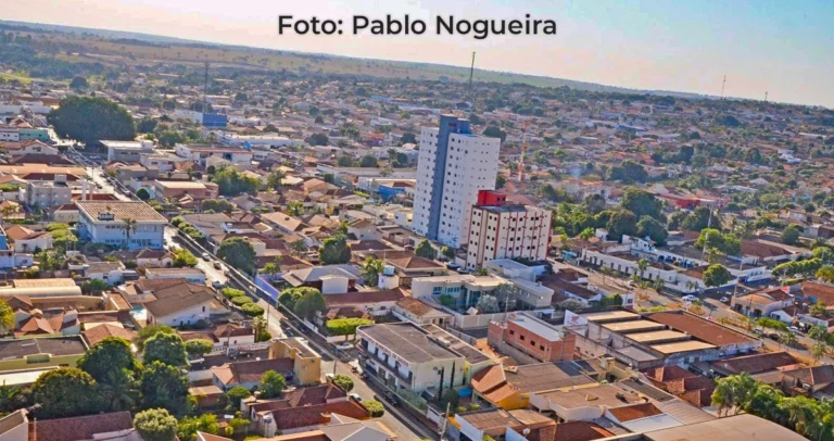 imagem aérea de Paranaíba-MS