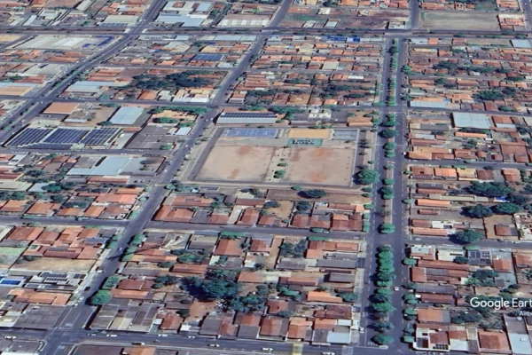 imagem via satélite de Paranaíba-MS