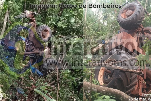 Acidente em Paranaíba: Trabalhador rural morre após trator cair em ribanceira de serra