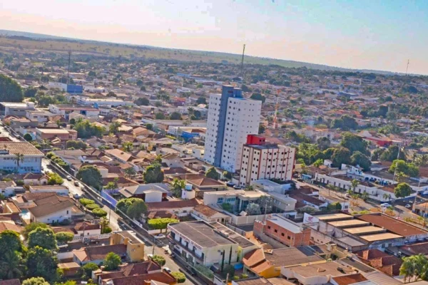 foto aérea de Paranaíba-MS