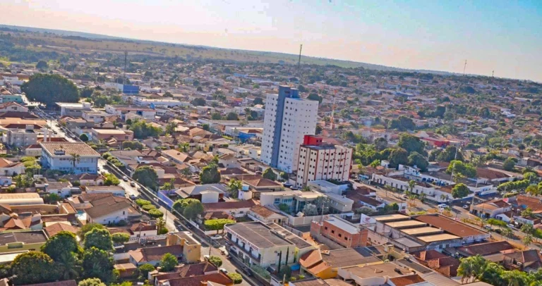 foto aérea de Paranaíba-MS