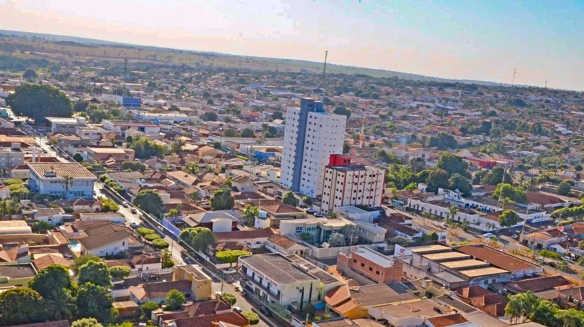 foto aérea de Paranaíba-MS