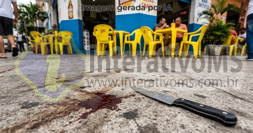 Briga de Bar esfaqueamento em MS