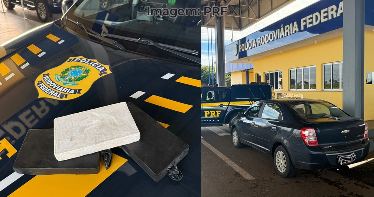 BR-158 Paranaíba: PRF prende homem com cocaína e outro com carro furtado