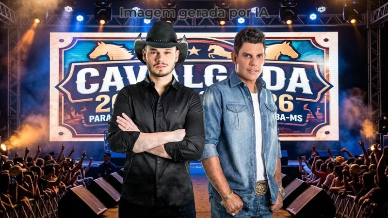 Carreiro e Capataz confirmados para show na Cavalgada 2026 em Paranaíba