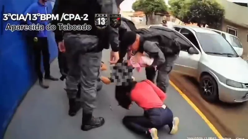 Vídeo – PM salva recém-nascido engasgado em Aparecida do Taboado