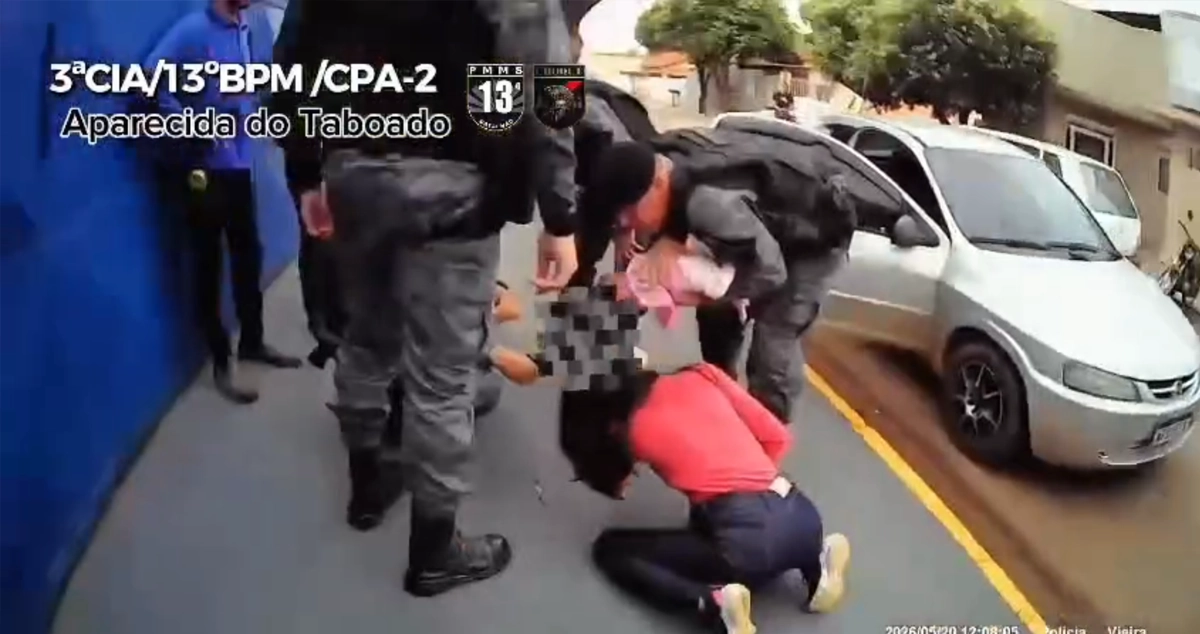 Vídeo – PM salva recém-nascido engasgado em Aparecida do Taboado